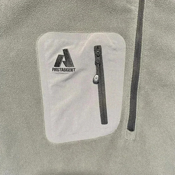 Eddie Bauer Men's Size 2XL Green Fleece 1/4 Zip First Ascent Sweater Lightweight - Picture 2 of 8